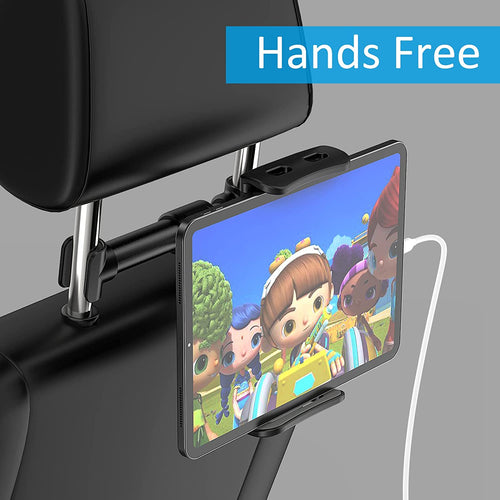 Universal Backseat Headrest Phone/Tablet Mount For Kids/Calls/Handsfree