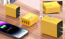 Universal 4-Port USB Charger Wall Adapter (PD + USB-C Ports)