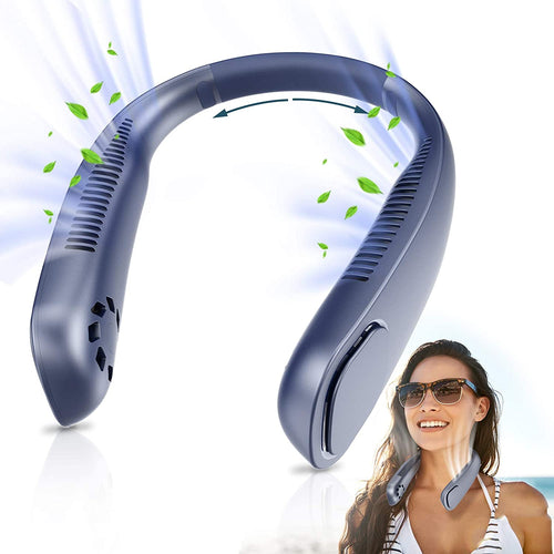 Portable Rechargeable Bladeless Neck Fan w/ 3-Speeds