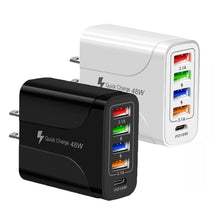 Combo: 6 Feet Charging Cable & 5-Port PD Wall Charger Bundle Deal