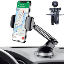 [Upgraded Design] Universal 360° 3-in-1 Fully Adjustable Design Car Mount for Smartphones - Extendable Arm