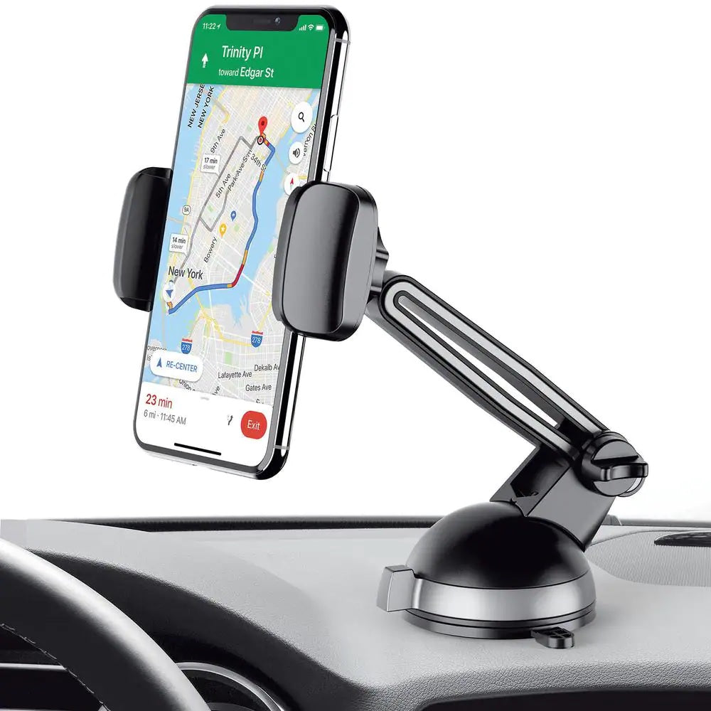 [Upgraded Design] Universal 360° 3-in-1 Fully Adjustable Design Car Mount for Smartphones - Extendable Arm