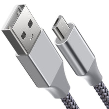 Micro USB Cable Android Charger Nylon Braided 10 ft Sync and Fast Charging Cable for Samsung, Android Smartphones