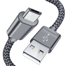 Micro USB Cable Android Charger Nylon Braided 10 ft Sync and Fast Charging Cable for Samsung, Android Smartphones
