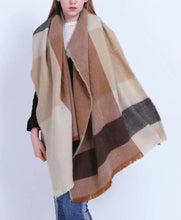 Soft & Warm Oversized Plaid Checked Blanket Scarves