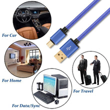 Micro USB Cable Android Charger Nylon Braided 10 ft Sync and Fast Charging Cable for Samsung, Android Smartphones